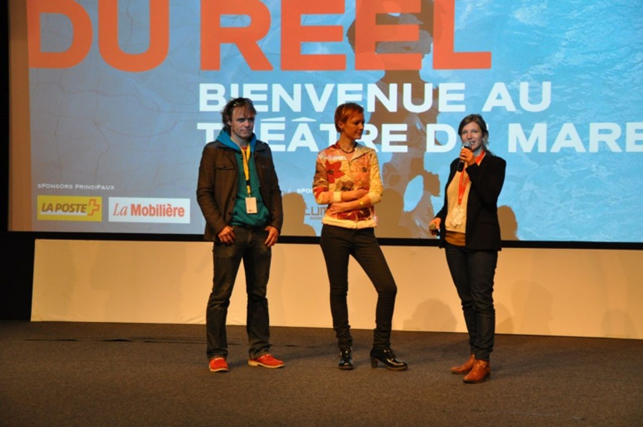 Presenting the documentary «Lucky Devils» at the international film festival in Nyon.